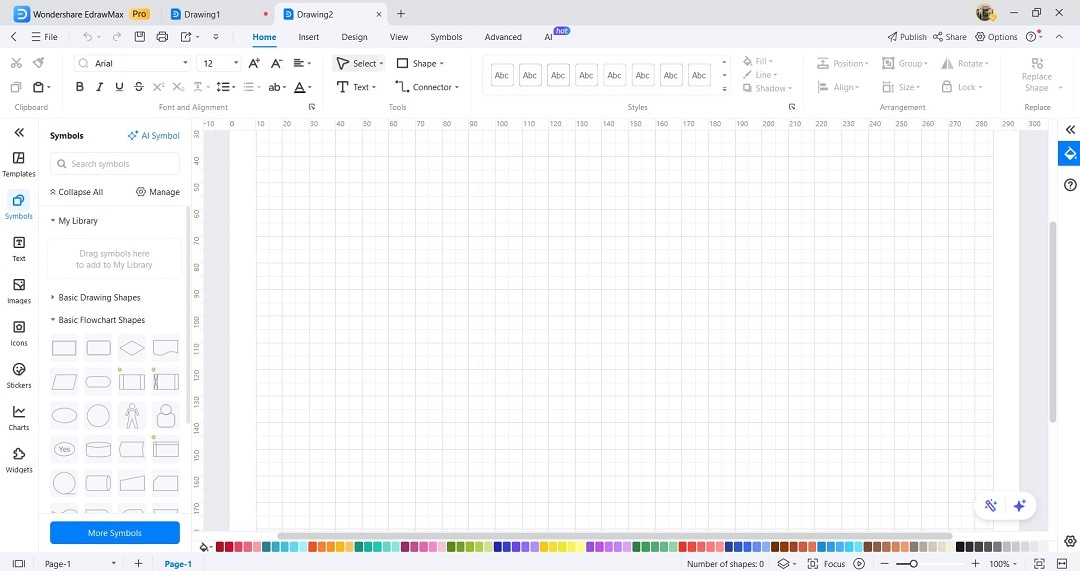edrawmax editing canvas