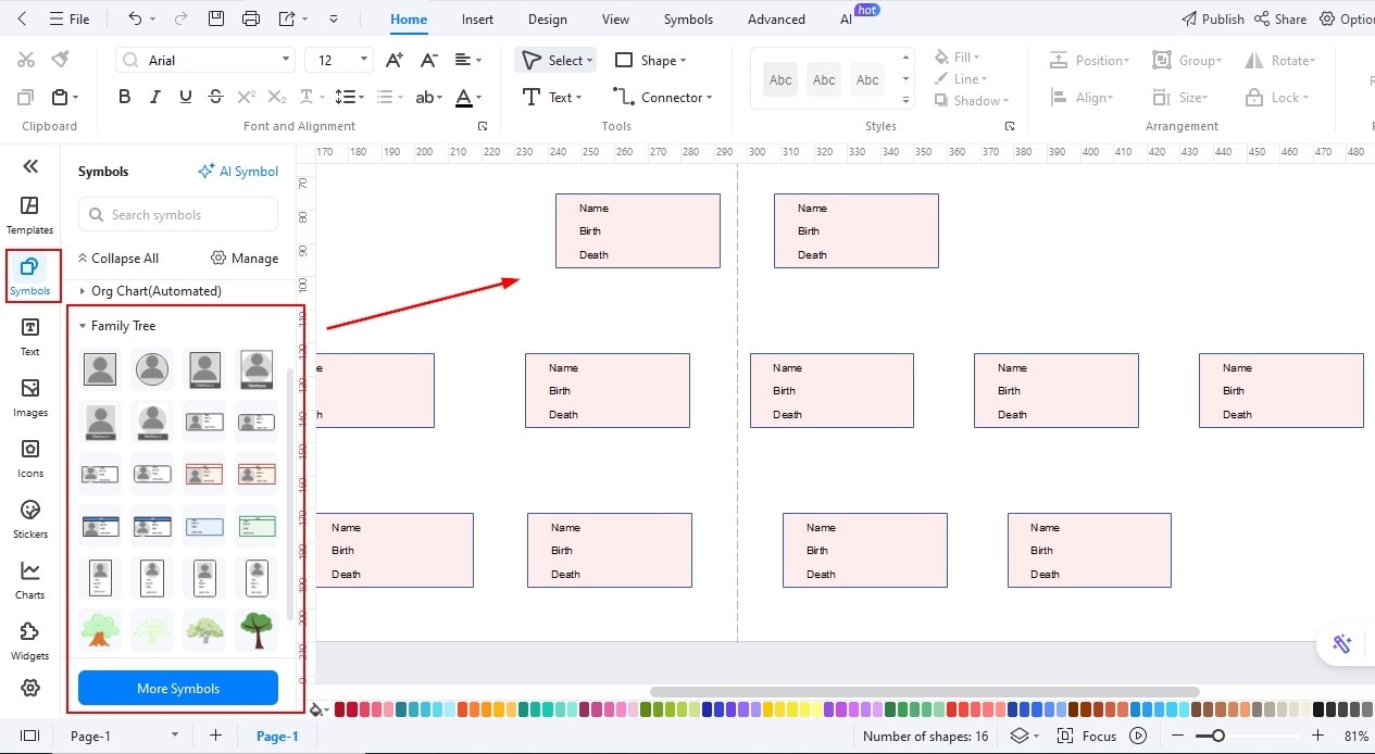 EdrawMax-Adding image containers