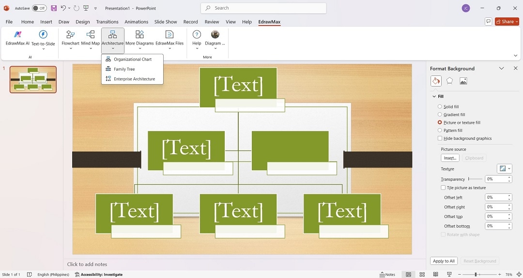 choosing family tree template edrawmax