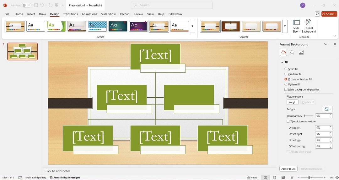 customizing the family tree SmartArt
