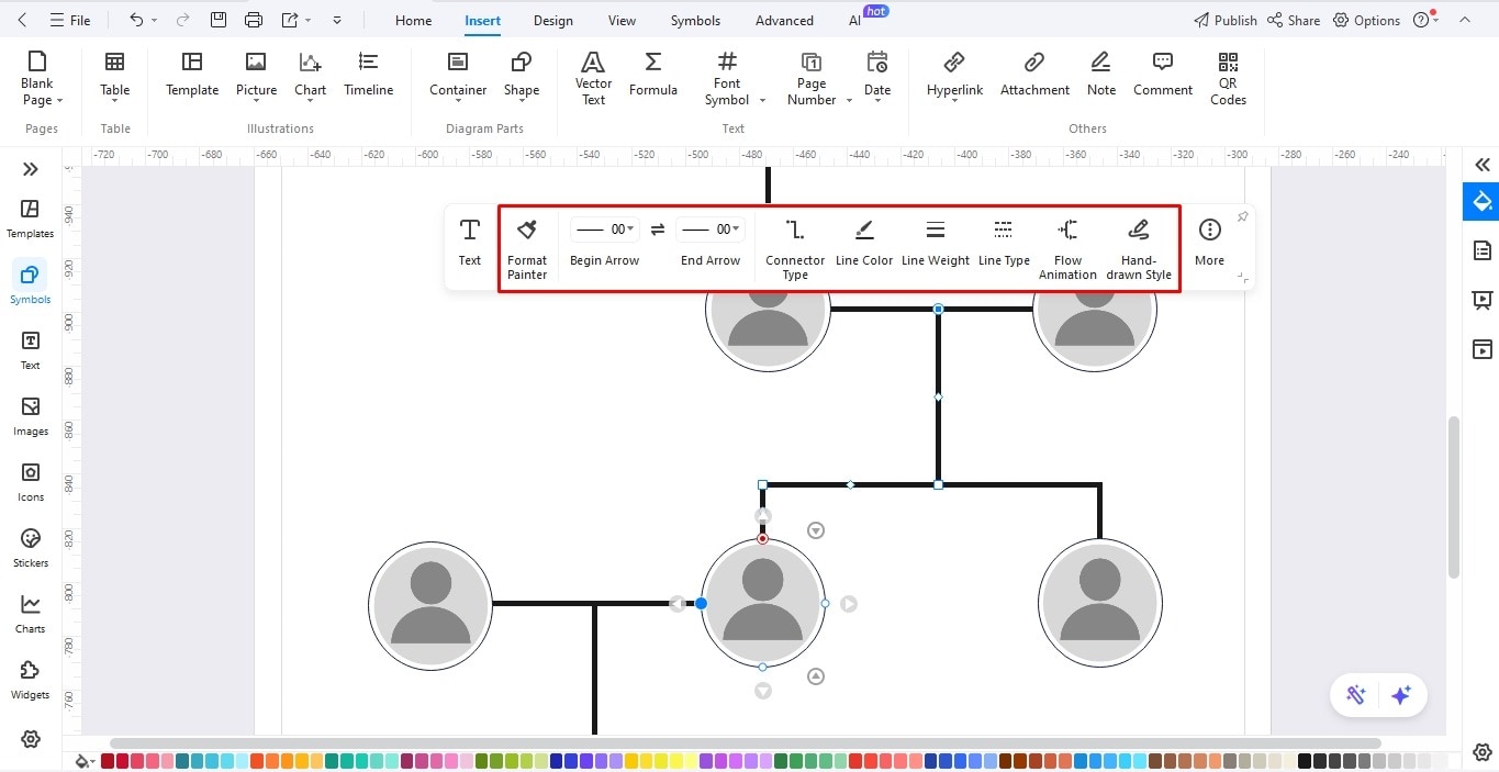 build connections family tree edrawmax