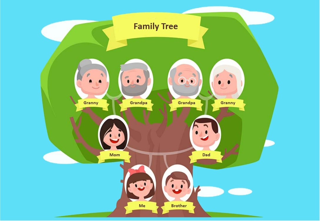 cute family tree for kids