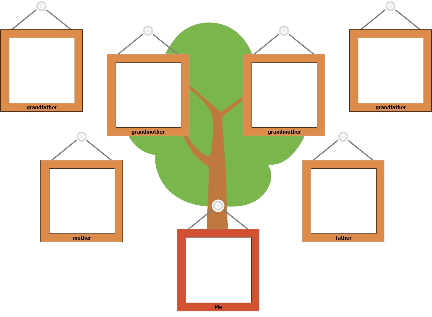 simple picture family tree for kids