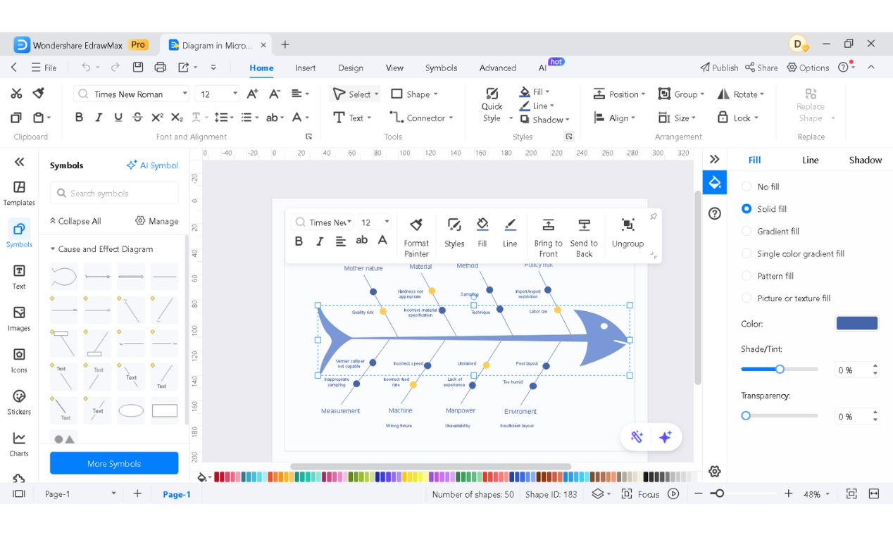 customize in edrawmax