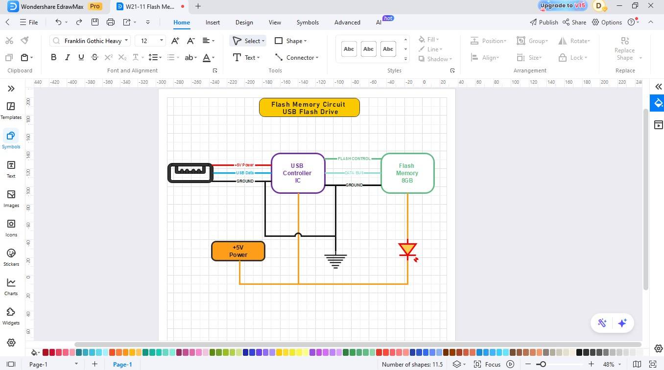 Add Wiring-Connecting components in EdrawMax