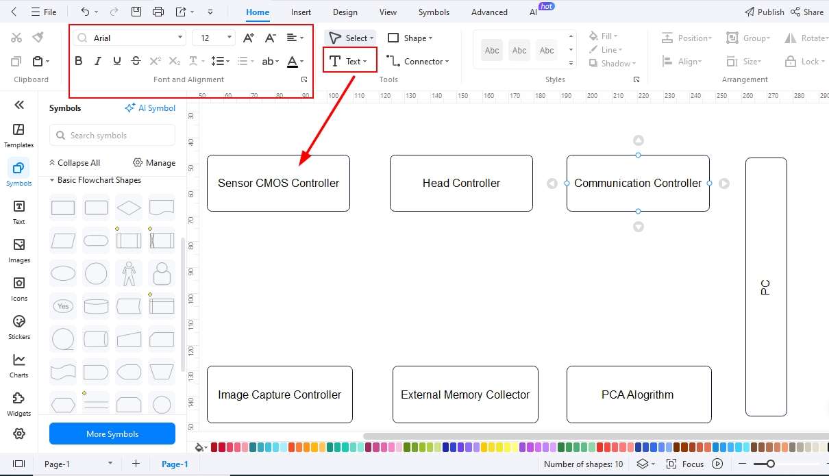 FPGA Block Diagram-Add text to blocks