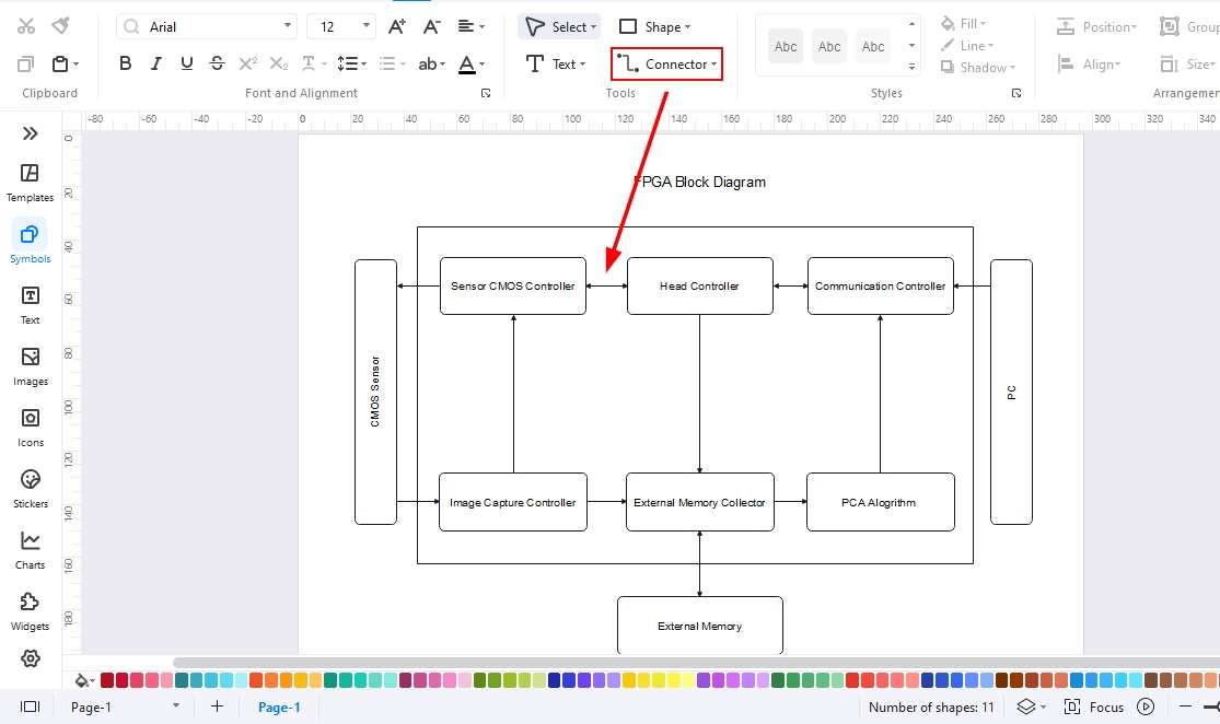 FPGA Block Diagram-Add connectors