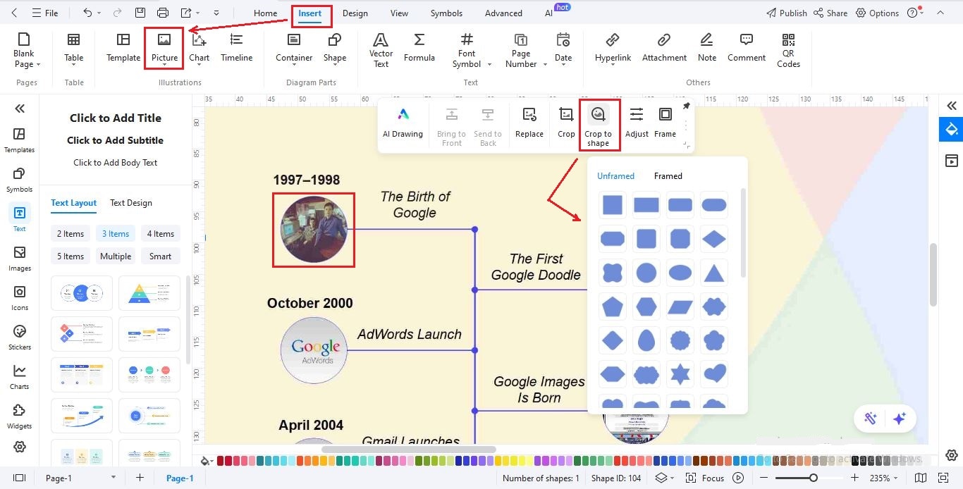 step insert thumbnail images