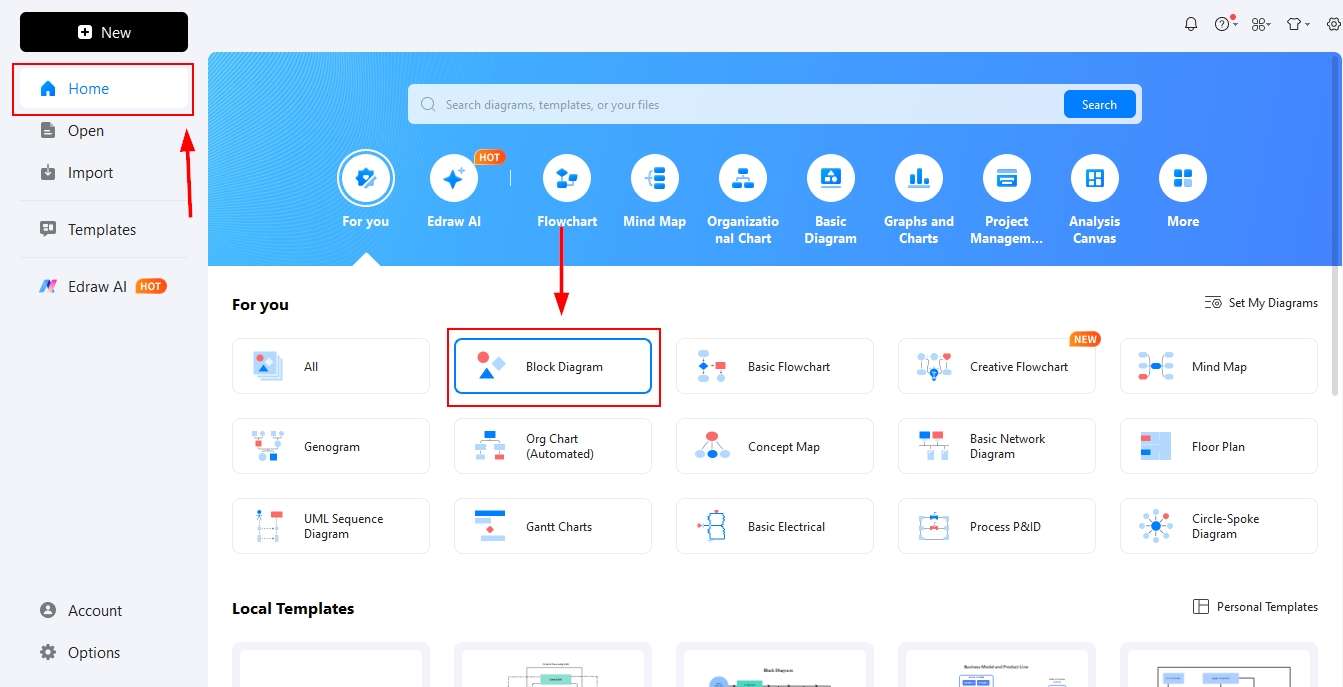 Tool-Open empty canvas