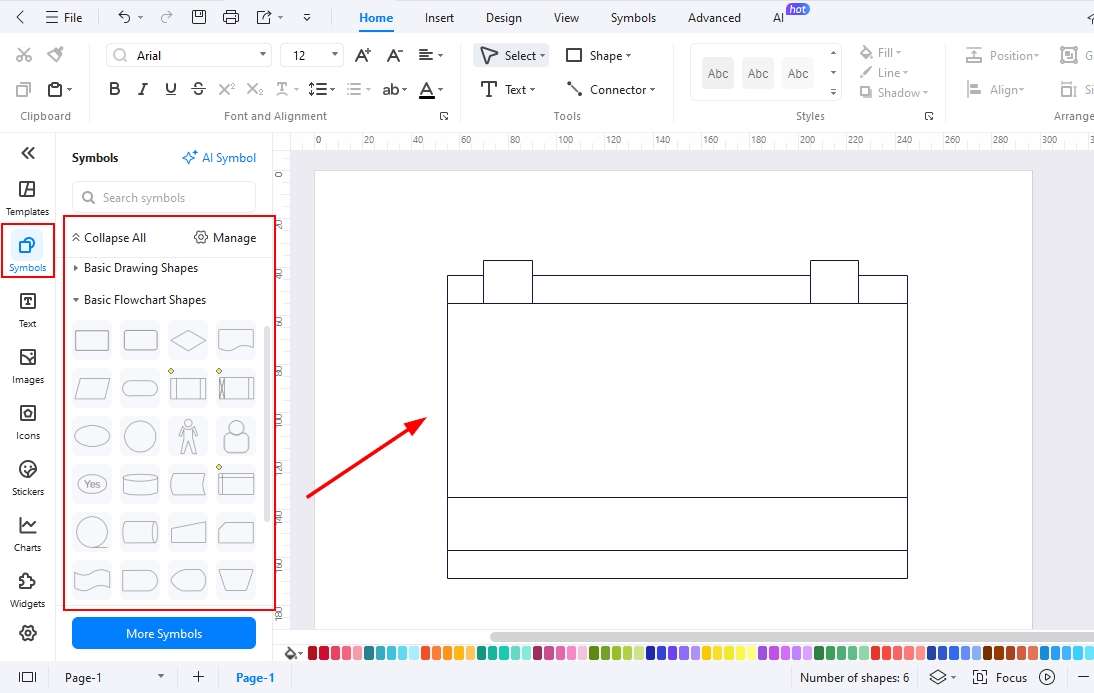 Symbols-Drag and drop
