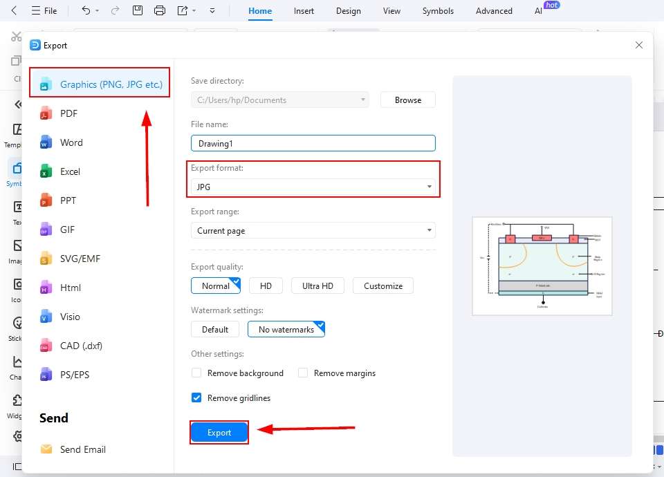 File-Export block diagram