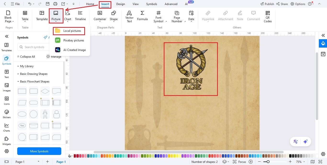 step-add-a-heading-to-the-timeline