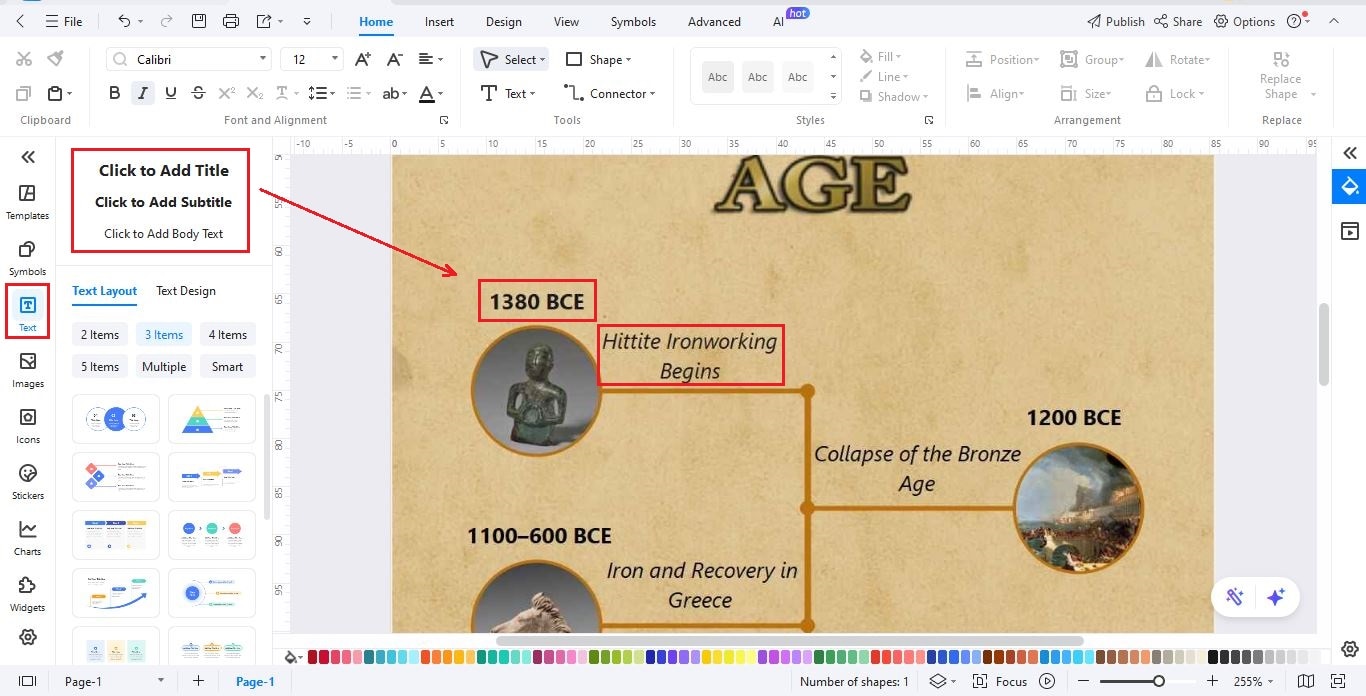 step-add-text-to-the-timeline