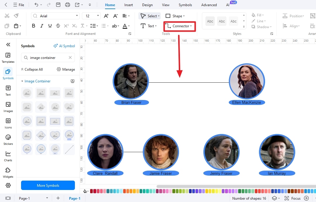 add-connections-add connections among the family members