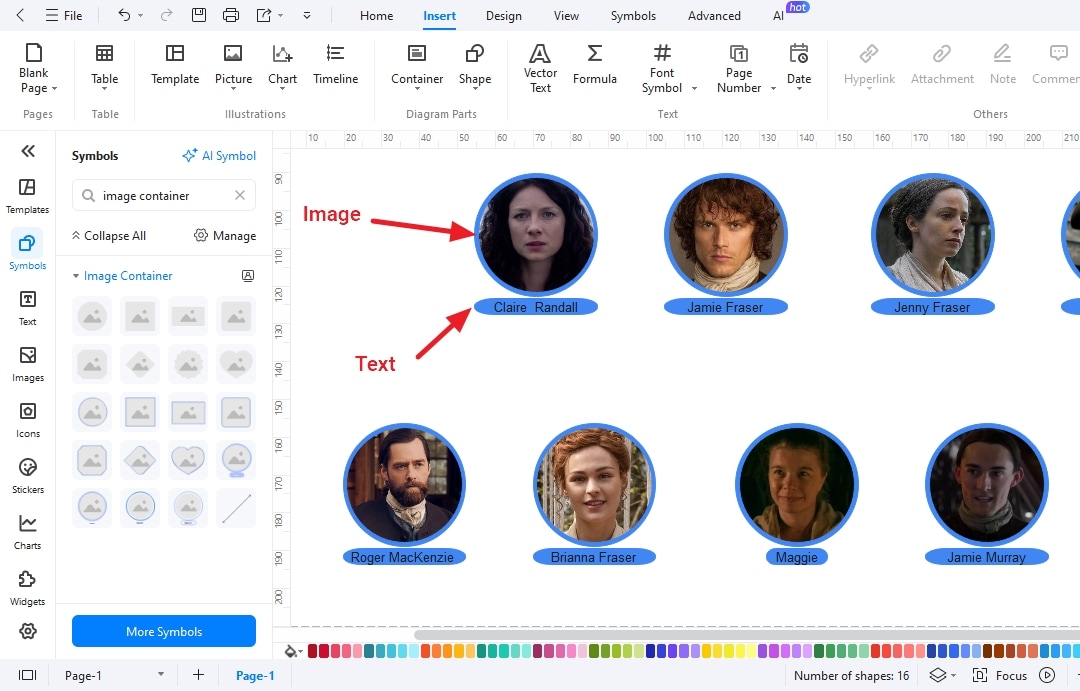 add-images-and-texts-drag images and add text