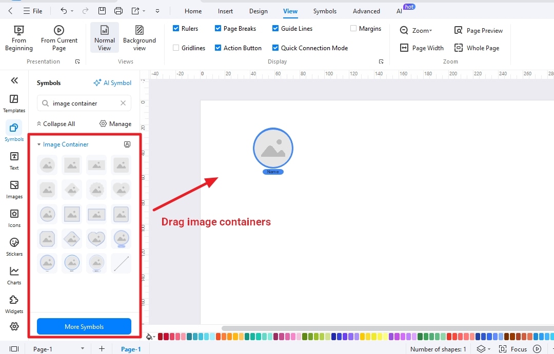 drag-image-containers-drag elements on the canvas