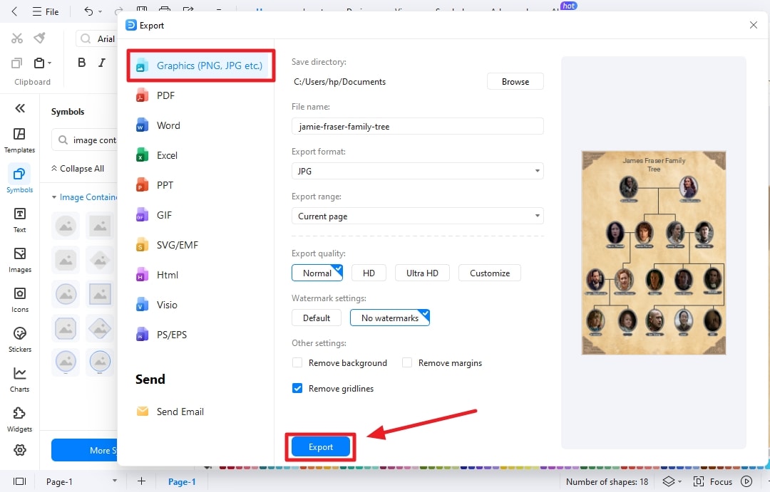 export-file-export the file in your required format