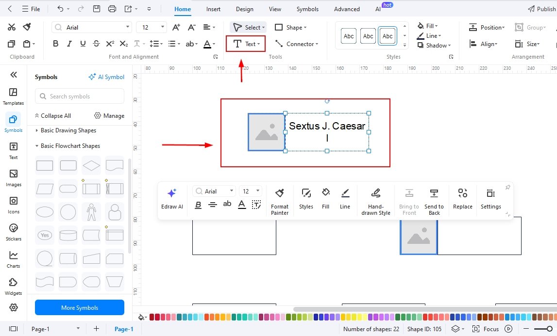 Family tree diagram-Adding details for each member