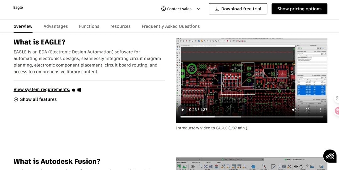 Autodesk Eagle-EDA Interface