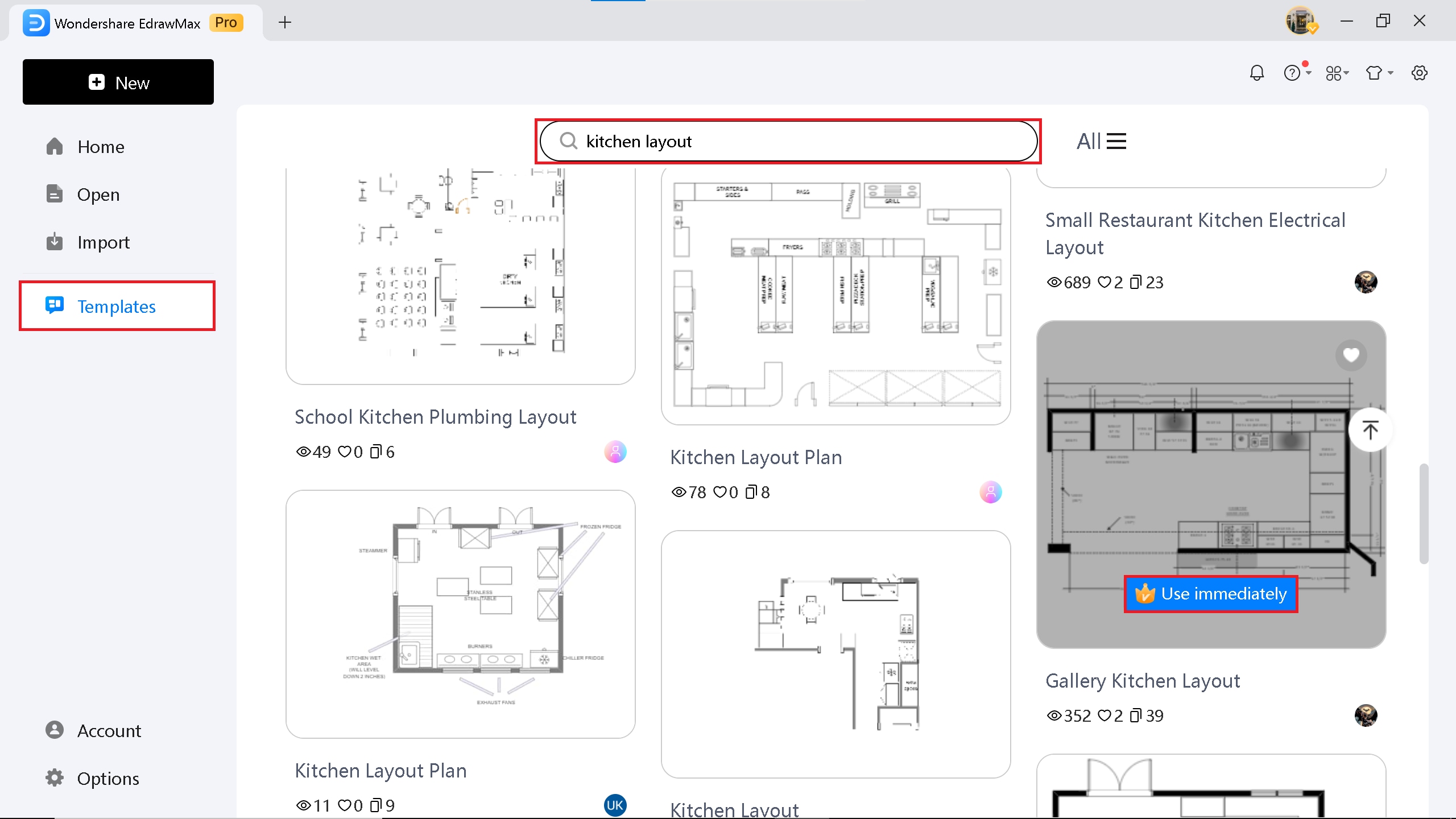 edit a template on EdrawMax