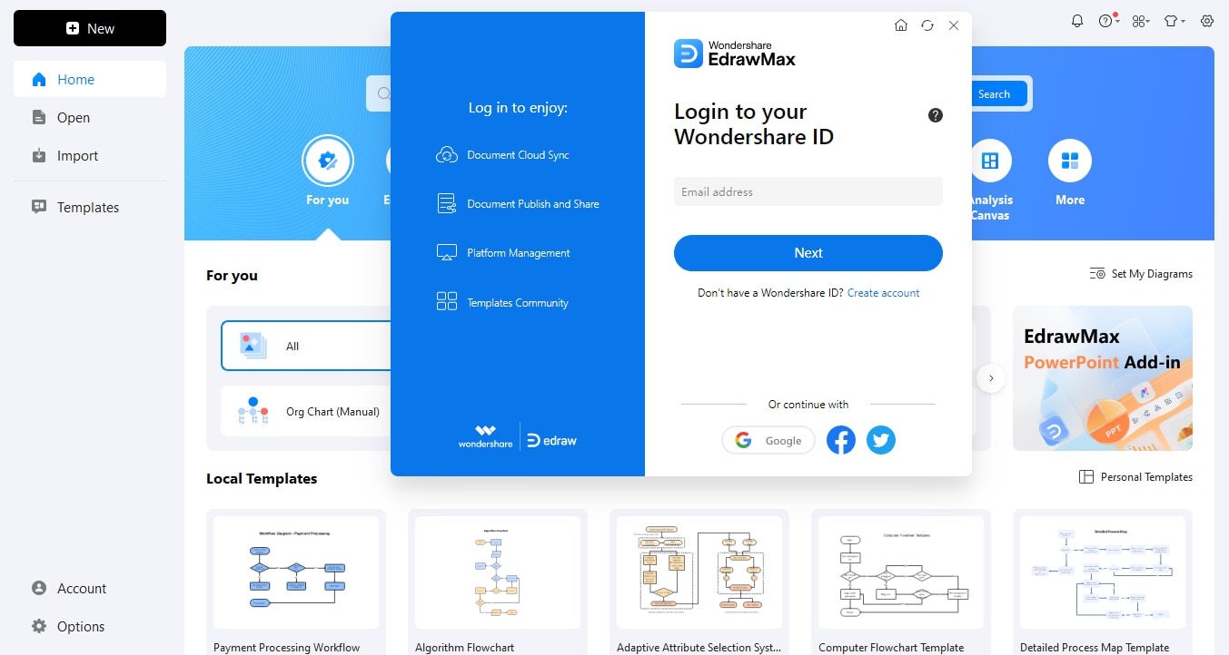 login-to-edrawmax