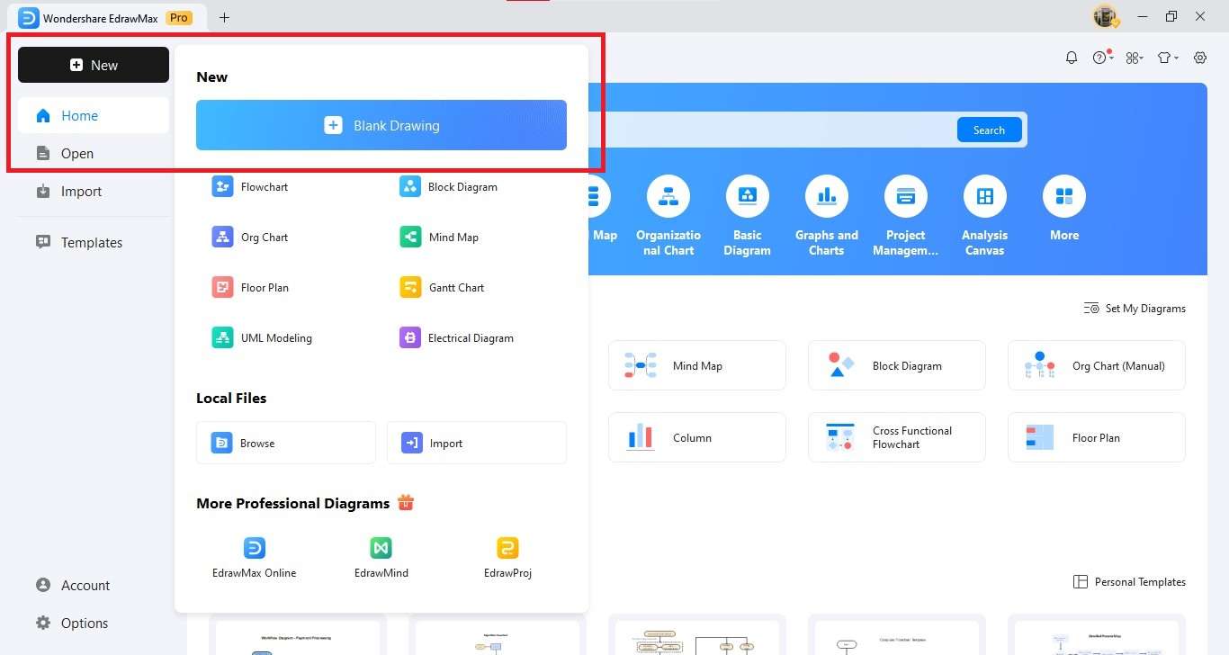 Deployment diagram step 1 - create canvas