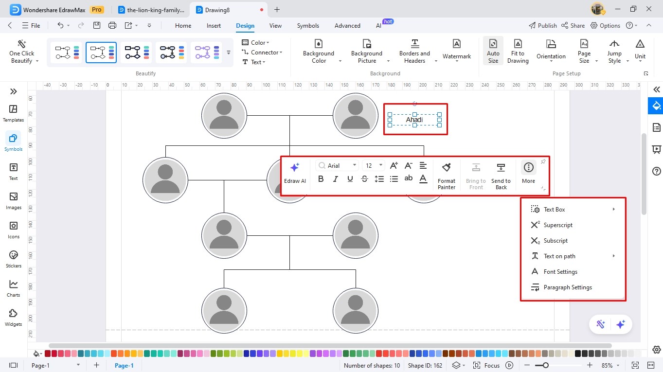 create a family tree edrawmax