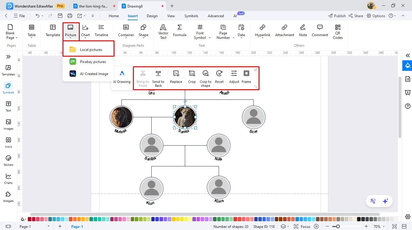 create a family tree edrawmax