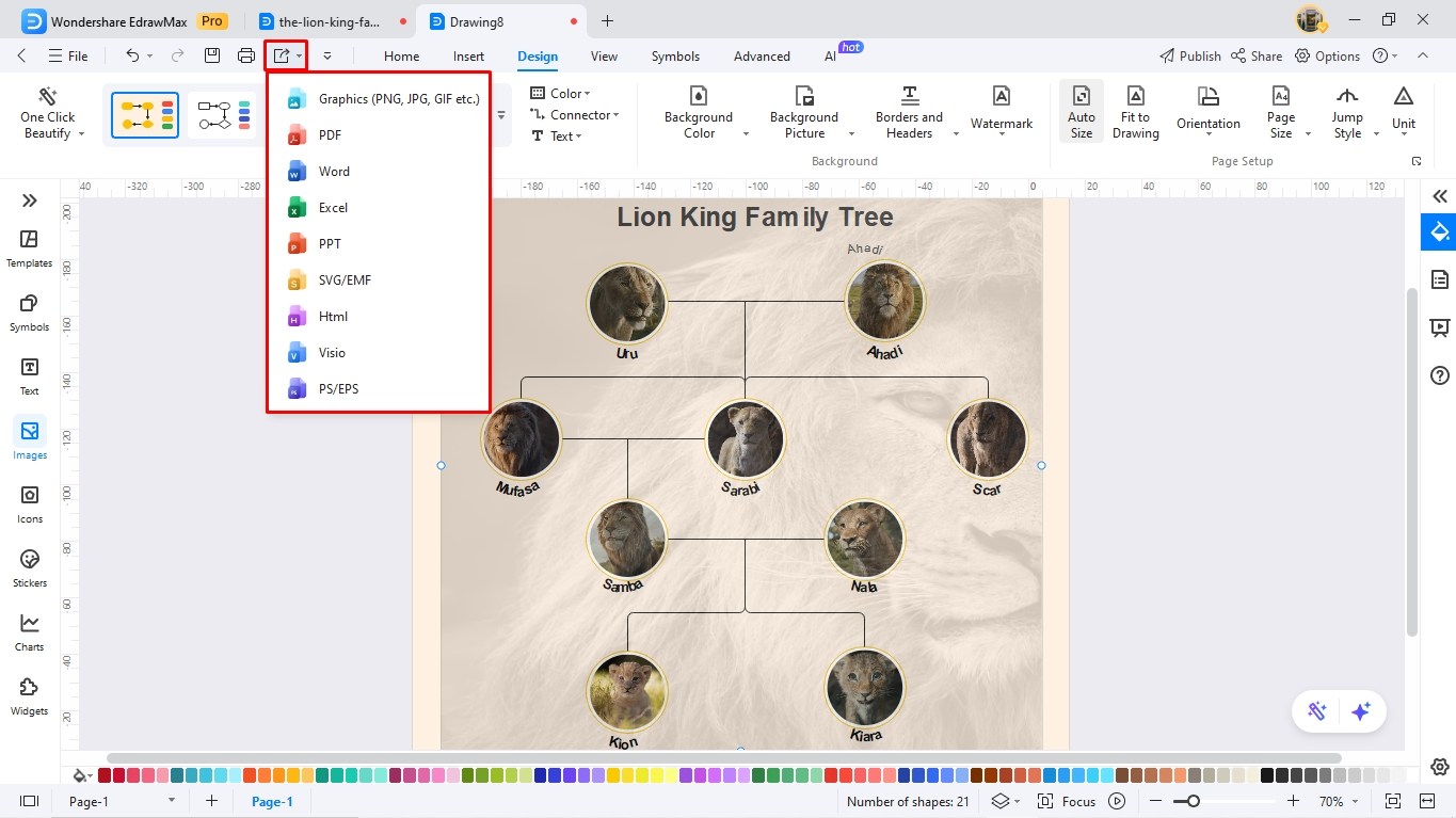 create a family tree edrawmax