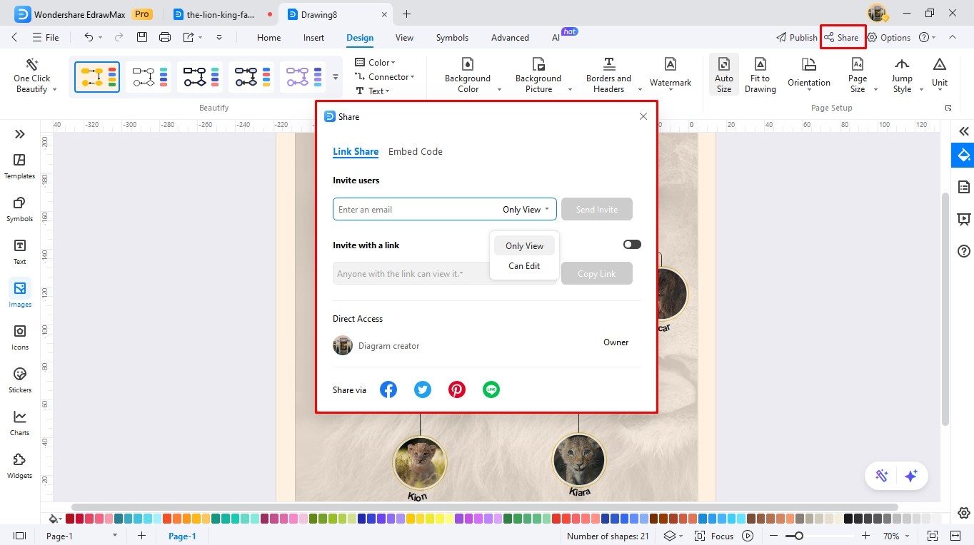 create a family tree edrawmax
