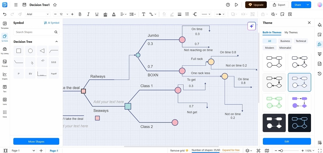 changing logic tree theme