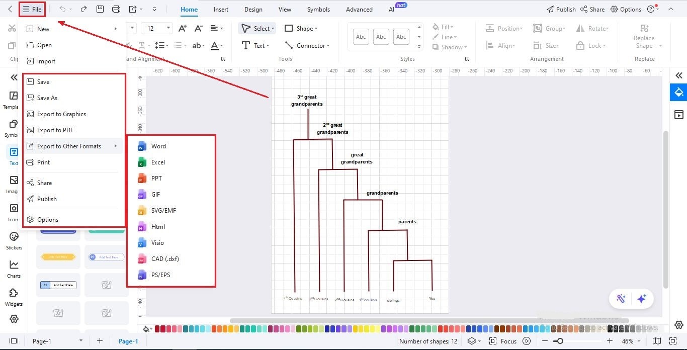 Dendrogram-Saving and exporting
