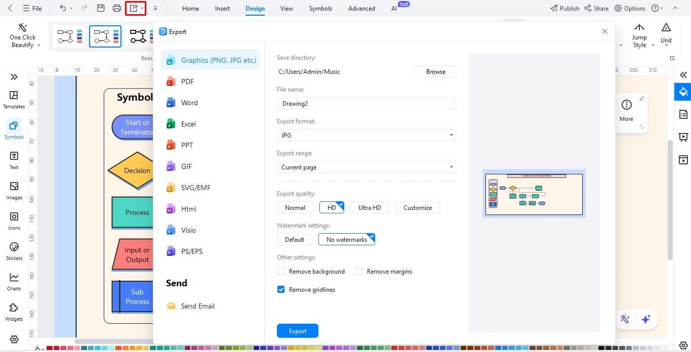 flowchart-modify-design-edrawmax