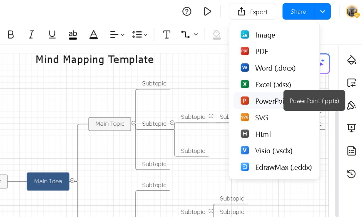 export org template for powerpoint