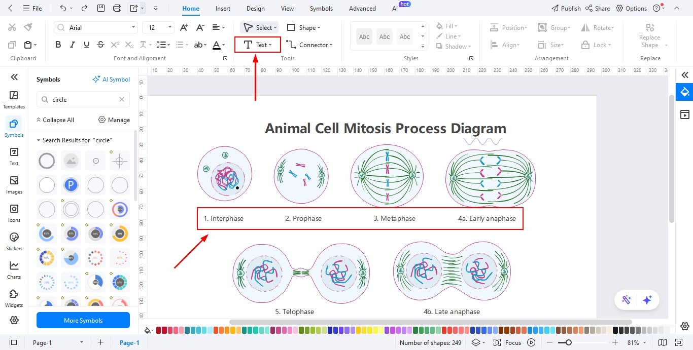 EdrawMax-adding-text