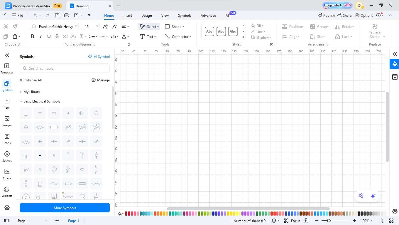EdrawMax Symbols Library-Adding electrical symbols