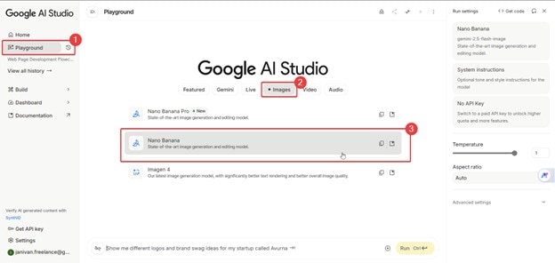 Google AI Studio-Home page