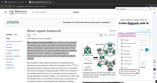 EdrawMax-AI floating ball generation modes