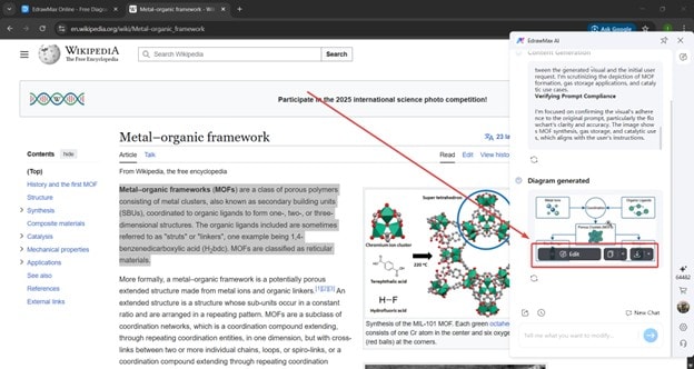 EdrawMax-AI floating ball export options