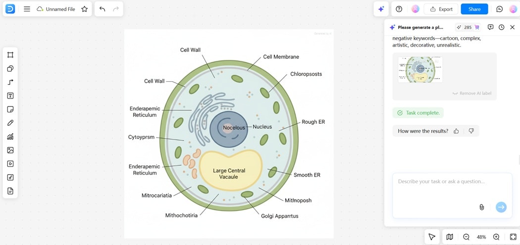 Edraw Agent-Editing generated AI image