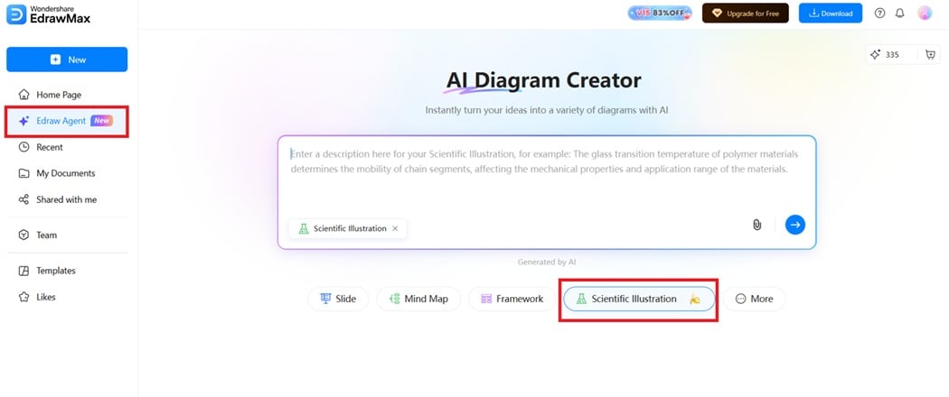 Edraw Agent-Scientific illustration online