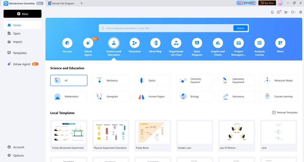 EdrawMax-User interface