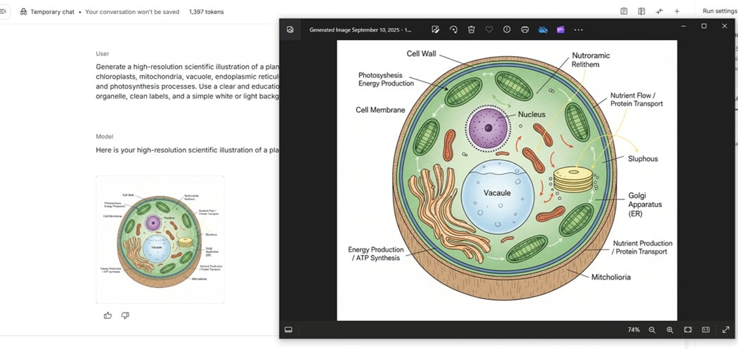 Plant cell diagram-Generated with Nano Banana