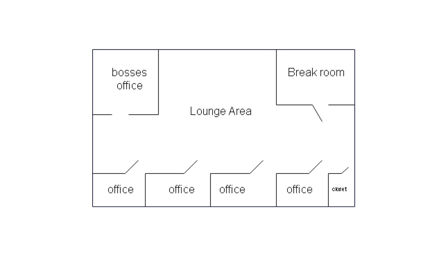 office layout plan on EdrawMax