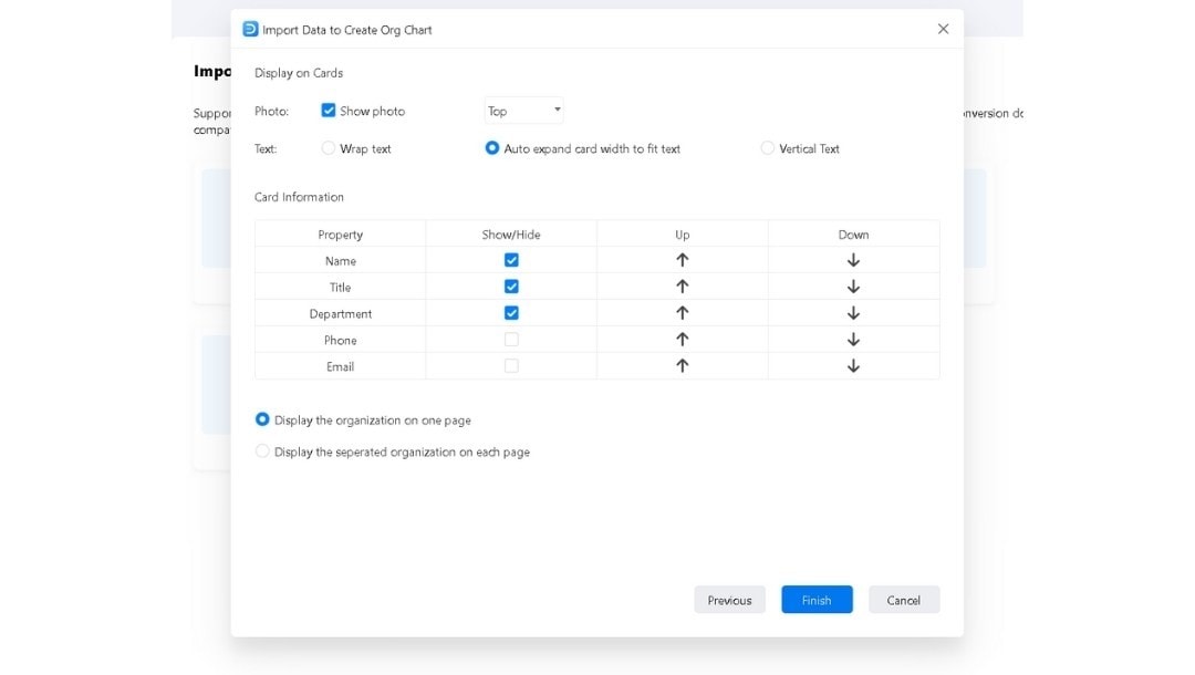 EdrawMax Dialog Box-Import and map fields