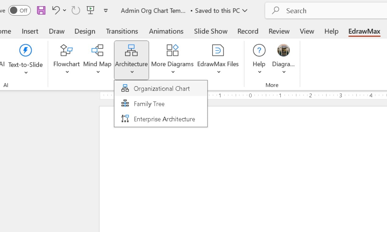 edrawmax org chart templates