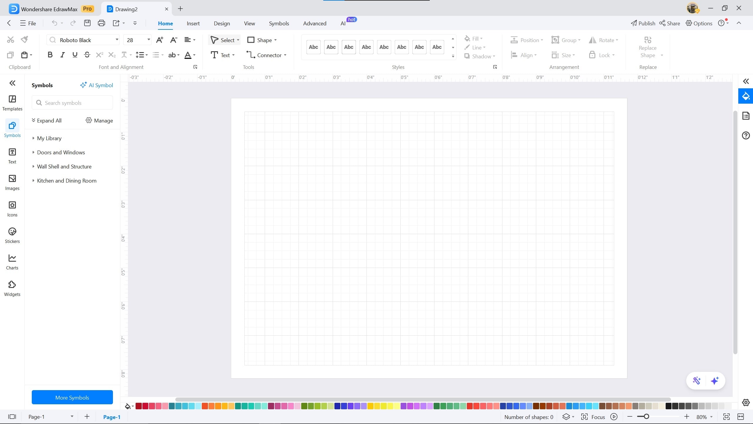 parking lot-parking lot in Edrawmax