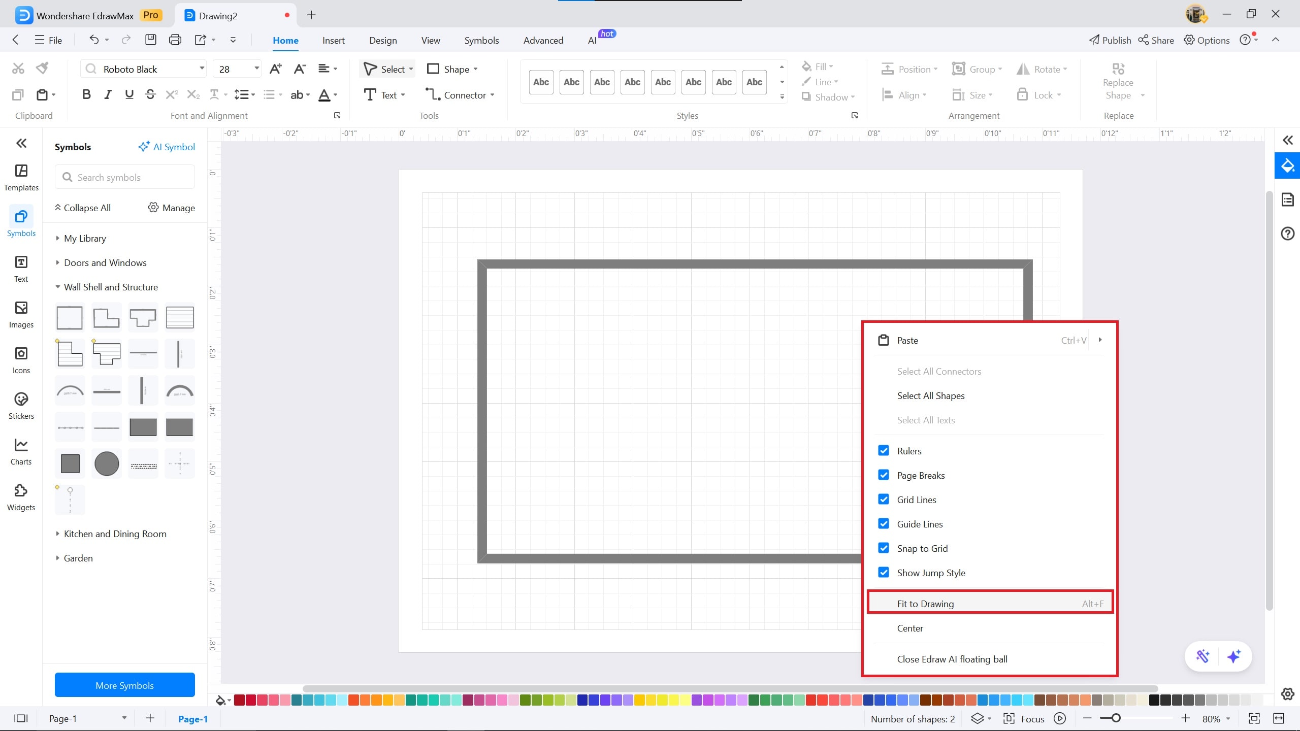 parking lot-parking lot in Edrawmax
