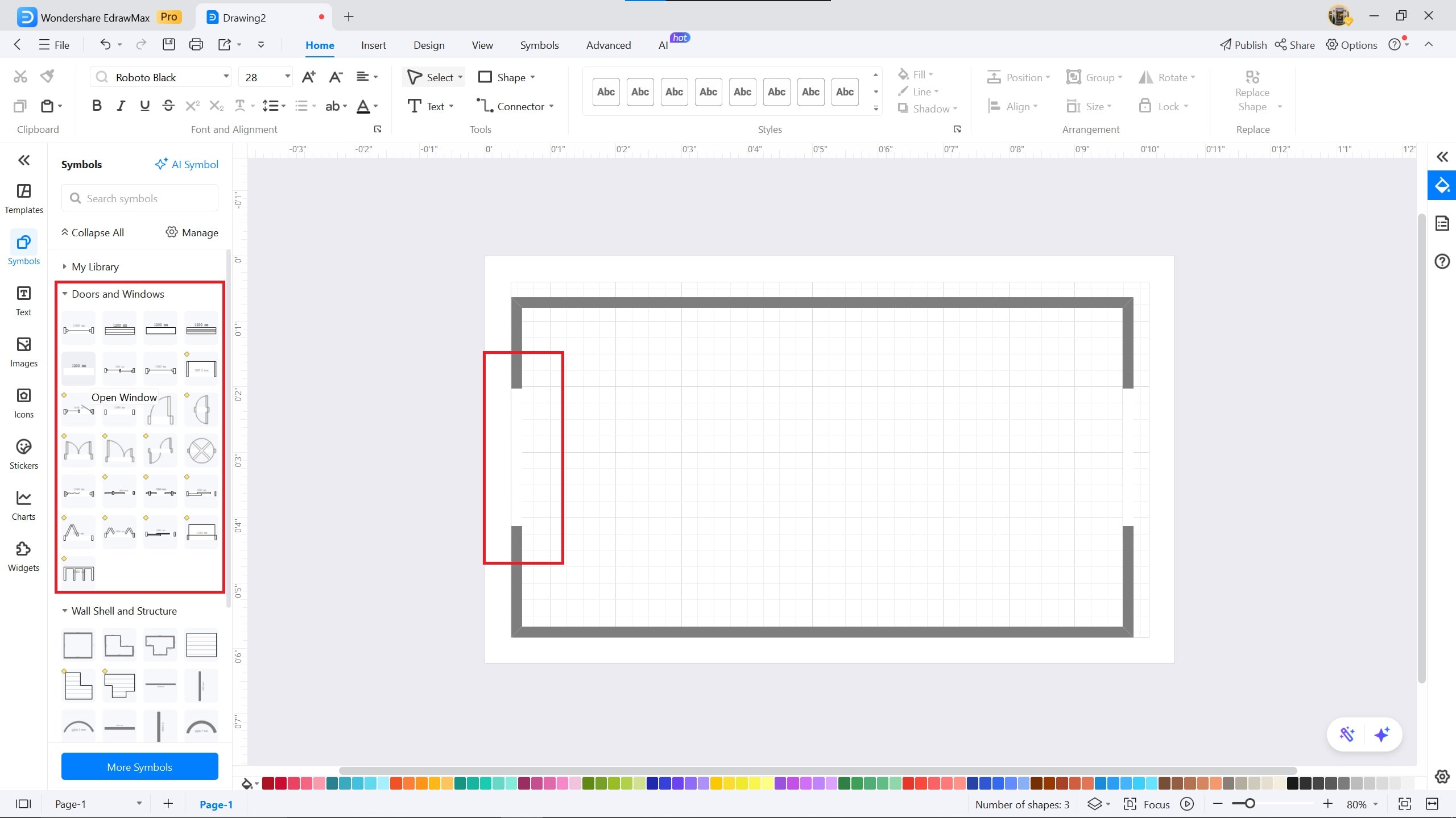 parking lot-parking lot in Edrawmax