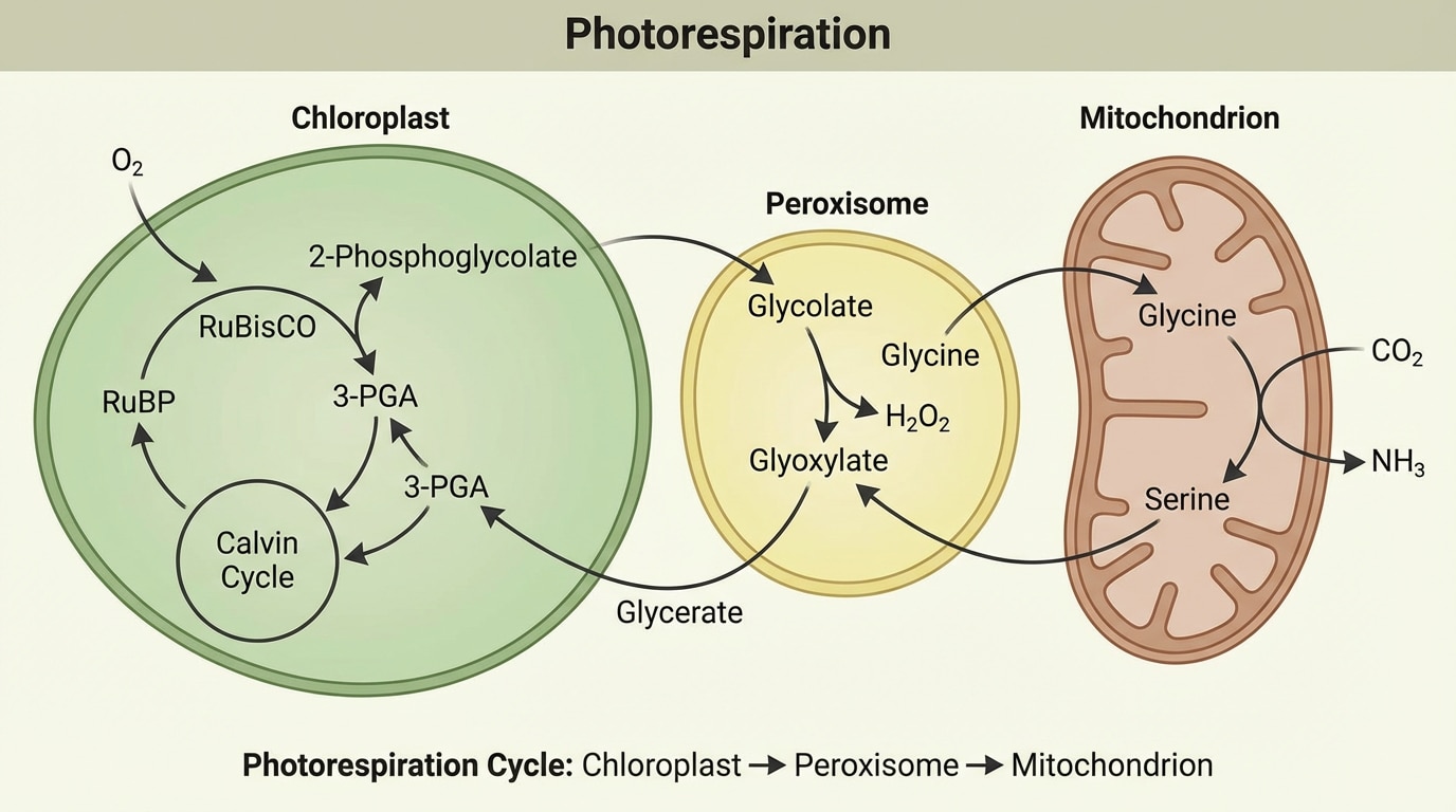 Three-organelle-process-in-photorespiration